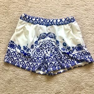 Boho printed shorts with pockets